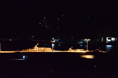 夜の女川町観光桟橋ー１