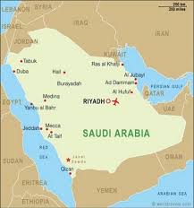 saudi map
