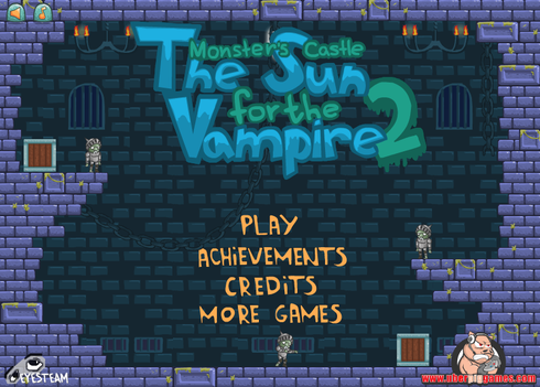 ドラキュラ伯爵を操作してゴールへ導くパズルゲーム The Sun for the Vampire 2：Monster's Castle