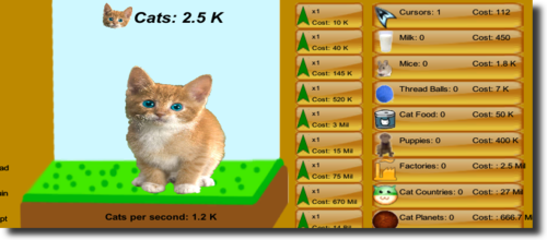 子猫のクッキークリッカーゲーム　Cat Clicker