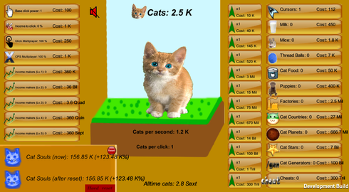 子猫のクッキークリッカーゲーム　Cat Clicker