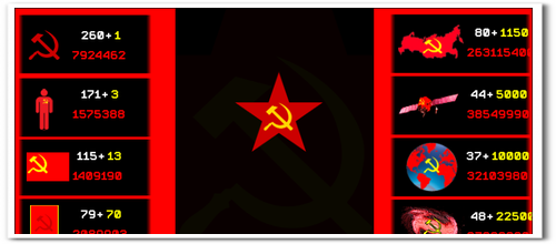 ソビエト連邦のクッキークリッカー系ゲーム　Build Communism!