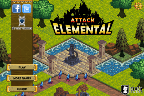 タワーディフェンスゲーム　Attack of the Elemental