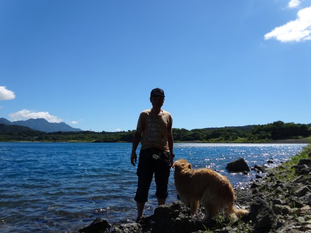 本栖湖　犬　2015-7-22 071
