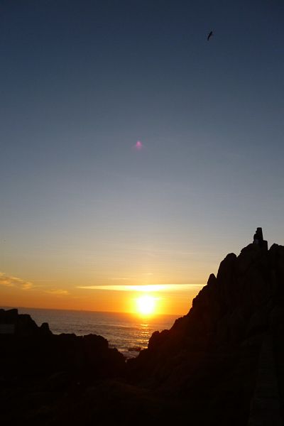 ポルトの海岸日没