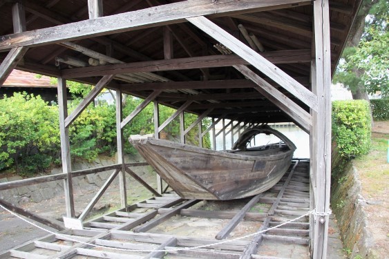 復元された小鵜飼船